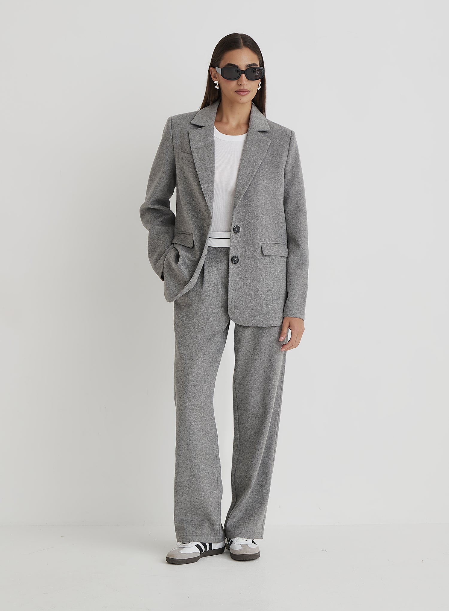 Grey Wool Blazer